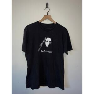Y2K Les Misérables Novel Play Black 24601 Shirt Tee 2000s L Large